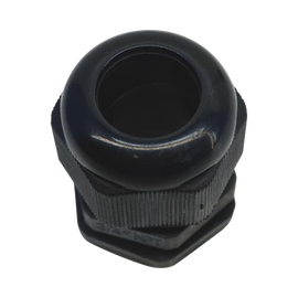 Conector Plástico Negro Tipo Glándula para Rosca NPT 3/4