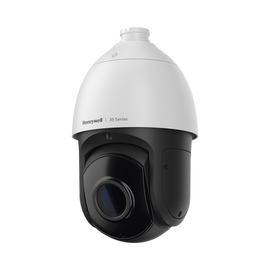 PTZ IP 5 Megapixel / 30X Zoom / 150 mts IR / H.265 / IA (Filtro de Humanos y Vehiculos) / Merodeo / PoE+ / Exterior IP67 / IK10 / ONVIF / NDAA / Serie 35 / 256 GB microSD / Audio E/S / Alarma E/S / Honeywell Security
