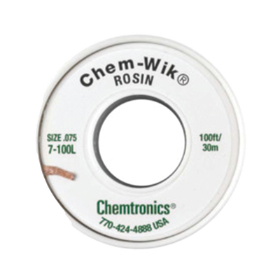 Rollo de Desoldar Chemtronics, 100 ft, 30 mts, 0.075 inches.