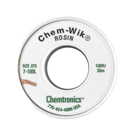 Rollo de Desoldar Chemtronics, 100 ft, 30 mts, 0.075 inches.