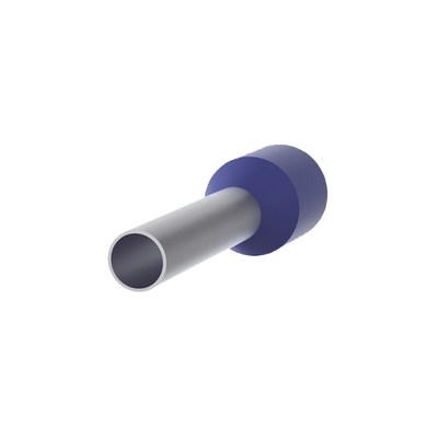 Ferrule Aislado Para Cables 14 AWG, PIN de 12 mm de Longitud, Mango Color Azul, Paquete de 500pz