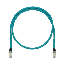 Patch Cord Cat5e de Grado Industrial 600V, Blindado SF/UTP, Calibre 24 AWG, Color Aqua, 20m