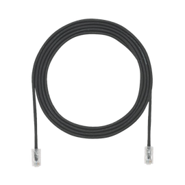 Cable de Parcheo UTP Cat6A, CM/LSZH, Diámetro Reducido (28AWG), Color Negro, 12ft