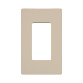 Placa de pared 1 espacio, para atenuador (dimmer), apagador ó control remoto inalámbrico LUTRON.