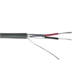 Cable Calibre 22 / 2 Conductores / Blindado / 305 Metros / Riser / UL / Color Gris / Hecho en México