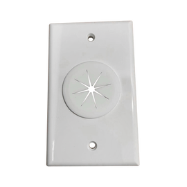 Placa de Pared, con Orificio y Grommet, Ideal para pasar cables