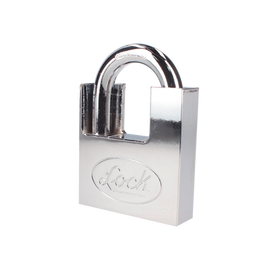 Candado de acero con Guarda Anti Palanca/ Acabado en Cromo Satinado / Doble Cerrojo / Medida 40 mm/ Nivel de seguridad 7/ 4 Llaves Abloy.