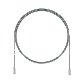 Cable de Parcheo UTP Cat6A, CM/LSZH, Diámetro Reducido (28AWG), Color Gris, 7ft