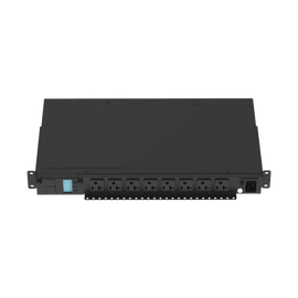 PDU Monitoreable (MI) para Distribución de Energía, Enchufe de Entrada NEMA 5-15P, Con 8 Salidas 5-20R, Horizontal 19in, 120 Vca, 15 Amp, 1UR