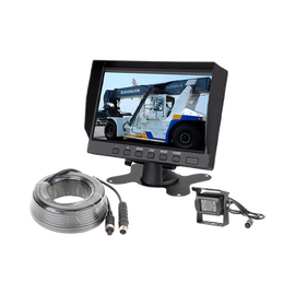 Sistema Profesional de Cámara de Reversa y Monitor Alámbrico para Vehículos de Trabajo y Montacargas