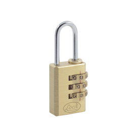 Candado de Latón de Combinación Maletero Programable/ Medida 20 mm / Nivel de seguridad 3 / Discos Programables.