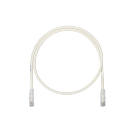 Cable de Parcheo UTP, Cat6A, 24 AWG, CM, Color Blanco, 1.5m