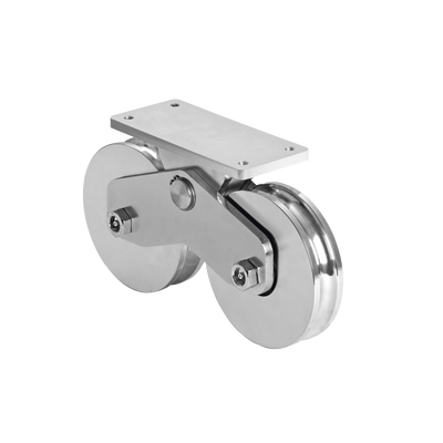 Rueda Doble de 12 cm / Capacidad Para Puertas de hasta 1200 kg / Canal Tipo 