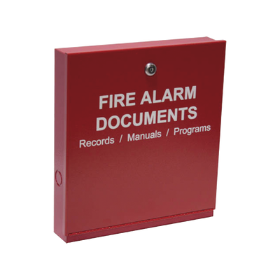 Gabinete para documentos del sistema de alarma contra incendios