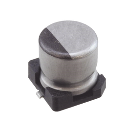 Capacitor Electrolítico de Aluminio de 1uF, 50V, 20% tipo SMD.