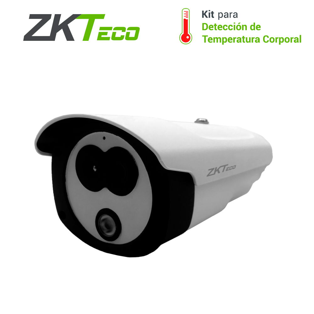 CAMARA IP BULLET CON SISTEMA INTEGRAL DE DETECCIÓN DE TEMPERATURA ZKTECO ZN-T96 ALCANCE DE MEDICIÓN HASTA 5 METROS DETECCIÓN DE HASTA 15 OBJETIVOS CUENTA CON DOBLE LENTE TÉRMICO Y LUZ VISIBLE TIEMPO DE MEDICIÓN MENOR A 50