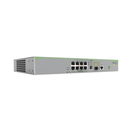 Switch PoE+ Administrable CentreCOM FS980M, Capa 3 de 8 Puertos 10/100 Mbps + 1 puerto RJ45 Gigabit/SFP Combo, 150 W