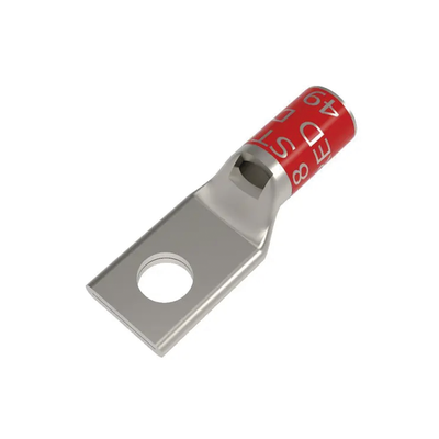 Zapata Terminal de Compresión BURNDY Cañón Corto para Tornillo de 3/8