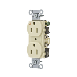 Contacto Dúplex Conexión a Tierra Aislada/ 15 A 125 V/ 2 Polos 3 Hilos/ Color Marfil/ Nema 5-15R/ Grado Comercial.