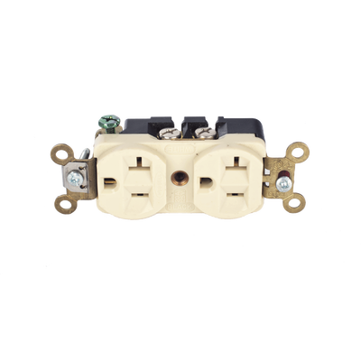 Contacto Dúplex Conexión a Tierra Aislada/ 20 A 125 V/ 2 polos 3 Hilos/ Color naranja/ Nema 5- 20R/ Grado Comercial.