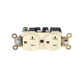 Contacto Dúplex Conexión a Tierra Aislada/ 20 A 125 V/ 2 polos 3 Hilos/ Color naranja/ Nema 5- 20R/ Grado Comercial.