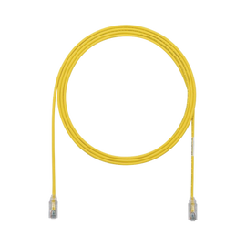 Cable de Parcheo TX6, UTP Cat6, Diámetro Reducido (28AWG), Color Amarillo, 4ft
