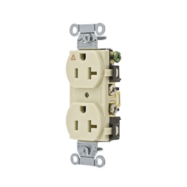 Contacto Dúplex Conexión a Tierra Aislada/ 20 A 125 V/ 2 polos 3 Hilos/ Color Marfil/ Nema 5- 20R/ Grado Comercial.