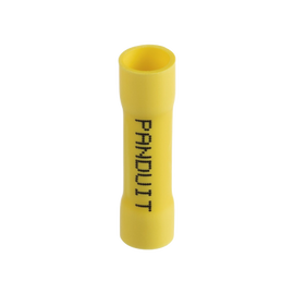 Conector de Empalme a Tope, Para Cables de 12 a 10 AWG, De Vinilo Aislado, Color Amarillo, Paquete de 25 Piezas