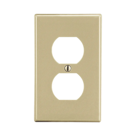 Placa de Pared para Contacto Duplex Color Marfil.