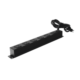 Tomacorriente multiple horizontal para rack de 19in, 6 contactos (THE0040092001001)
