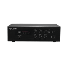 Mini Amplificador Mezclador | 120W RMS | Sistema 70/100V | MP3 | Tuner | Bluetooth | Musica ambiental y Voceo