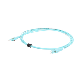 Jumper de Fibra Óptica BladePatch LC-LC Duplex, Multimodo 50/125 OM4, OFNR, Color Aqua, 3 Metros