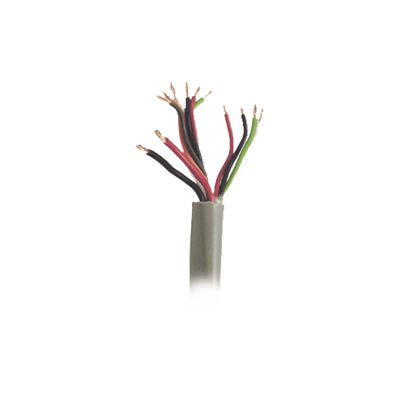 Retazo 20 metros de cable color gris para Sistemas de Alarmas de Intrusión y Control de Acceso. ( 5 pares calibre 22) ( 1 par calibre 18 )
