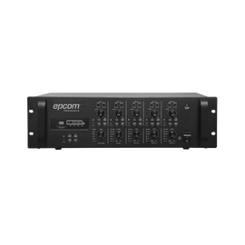 Mezclador Amplificado - 4 zonas de 240W RMS / 4 Canales / 5 Entradas / MP3 Tuner USB/SD / 1 Entrada de Micrófono