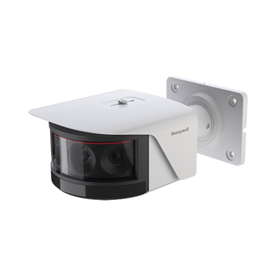 Bala IP Multisensor 8 Megapíxeles / 30 m de IR / Exterior / Certificación NDAA / Antivandálica / MicroSD 128GB / Honeywell Security / 4 Zonas de Privacidad