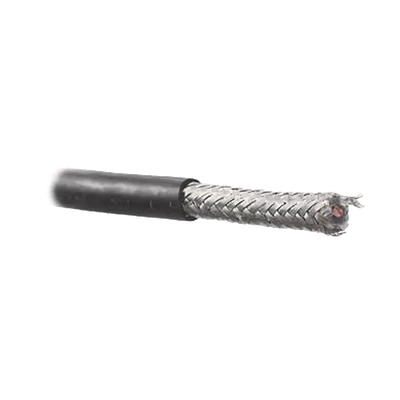Retazo de 45 mts de cable con blindaje de mylar aluminizada y malla doble blindaje + de 90% de cobre estañado, aislamiento de polietileno semi-sólido.