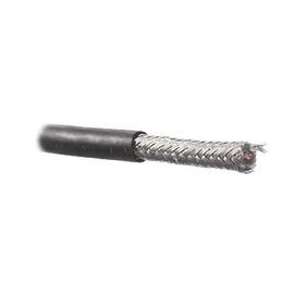 Retazo de 45 mts de cable con blindaje de mylar aluminizada y malla doble blindaje + de 90% de cobre estañado, aislamiento de polietileno semi-sólido.