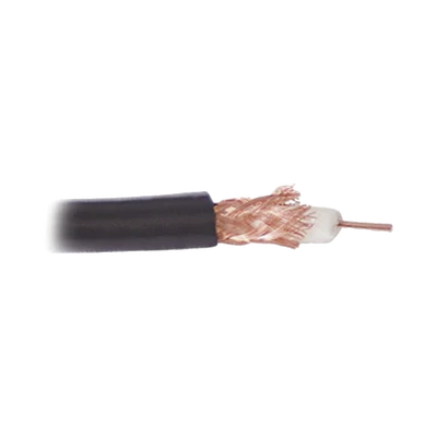 Retazo de Cable de 100 mts; RG59,  calibre 20, blindado de malla trenzada de cobre 80%