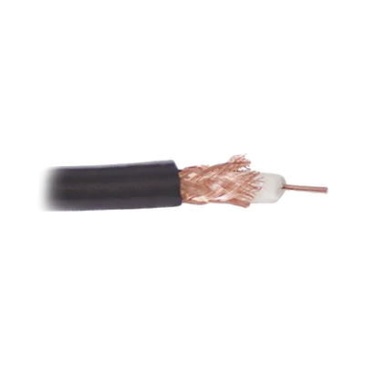 RETAZO DE CABLE DE 10 MTS; RG59,  CALIBRE 20, BLINDADO DE MALLA TRENZADA DE COBRE 80%