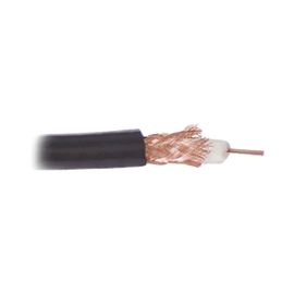 RETAZO DE CABLE DE 10 MTS; RG59,  CALIBRE 20, BLINDADO DE MALLA TRENZADA DE COBRE 80%