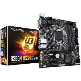 Gigabyte B365M DS3H - 1.0 - placa base - micro ATX - LGA1151 Socket - B365 Chipset - USB 3.1 Gen 1 - Gigabit LAN - Tarjeta gráfica (CPU necesaria) - HD Audio (8-canales) Gigabyte B365M DS3H - 1.0 - placa base - micro ATX - LGA1151 Socket - B365 Chipset - USB 3.1 Gen 1 - Gigabit LAN - Tarjeta gráfica (CPU necesaria) - HD Audio (8-canales)