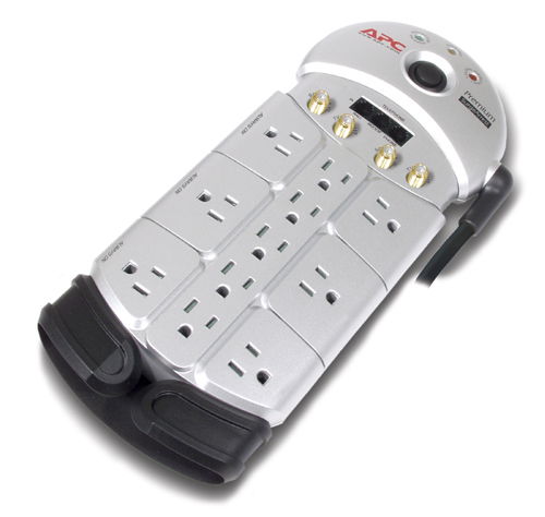 APC PR11T3V2 Premium A/V Surge Protector Plata 11 salidas AC 120 V 3 m APC PR11T3V2 Premium A/V Surge Protector Plata 11 salidas AC 120 V 3 m