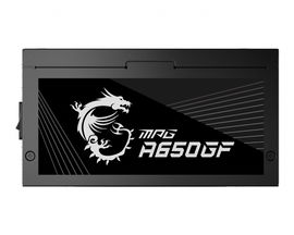 MSI MPG A650GF - Fuente de alimentación (interna) - ATX12V / EPS12V - 80 PLUS Gold - CA 100-240 V - 650 vatios - PFC activa