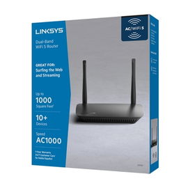 Linksys E5350 - Enrutador inalámbrico - AC1000 Mbps - conmutador de 4 puertos 10/100 - 802.11a/b/g/n/ac - Doble banda 2.4 GHz / 5 GHz