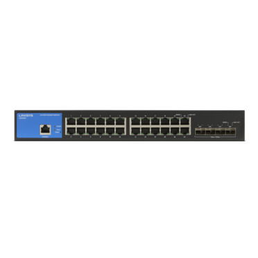 Linksys Business LGS328C - Conmutador - inteligente - 24 x 10/100/1000 + 4 x 10 Gigabit SFP+ - montaje en rack - Conforme a la TAA