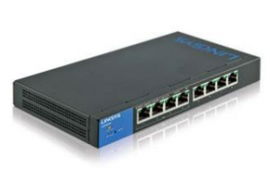 Linksys Smart LGS308 - Conmutador  - Gestionado - 8 x 10/100/1000 - sobremesa - ca 100/230 V - 2 años de garantía