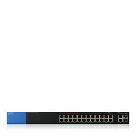 Linksys LGS326MP switch Gestionado Gigabit Ethernet (10/100/1000) Energía sobre Ethernet (PoE) Negro