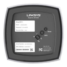 Linksys Velop AX4200 Tri-Band Mesh WiFi 6 System (MX12600) router inalámbrico Gigabit Ethernet Tribanda (2,4 GHz/5 GHz/5 GHz) Blanco Linksys Velop AX4200 Tri-Band Mesh WiFi 6 System (MX12600) router inalámbrico Gigabit Ethernet Tribanda (2,4 GHz/5 GHz/5 GHz) Blanco