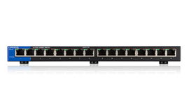 Linksys Business LGS116 - Switch - unmanaged - 16 x 10/100/1000 - desktop  AC 100/230 V - Port Gigabit Swtich
