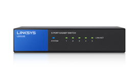 Linksys Business LGS105 - Conmutador - sin gestionar - 5 x 10/100/1000 - sobremesa - ca 100/230 V